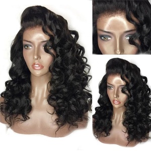 Perruques frontales de cheveux humains brésiliens longs bouclés de printemps pour femmes noires perruque avant en dentelle 5x5 longueurs étirées 34 \ "36 \" 38 \ "couleur HD - Product Image 2