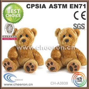de color negro del oso de <span class=keywords><strong>peluche</strong></span> de felpa mochila con precio barato - Product Image 5