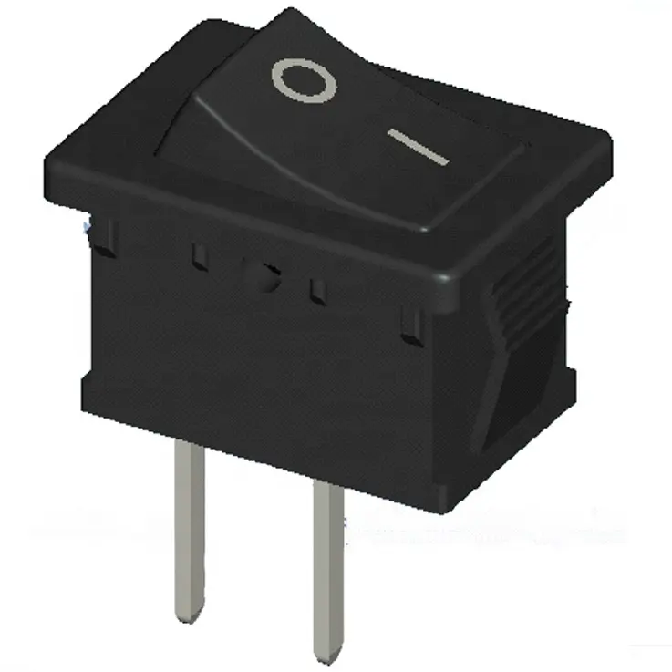 บัดกรี PCB Mounting On-Off Rocker Switch 2-Pin/Terminal T85 KC UL VDE ได้รับการอนุมัติ