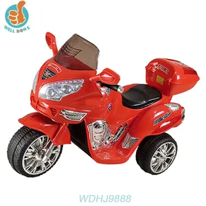 WDHJ9888 중국 공급 아기 타고 장난감 두 바퀴 플라스틱 12v 배터리 어린이 전기 오토바이 어린이 골프 카트