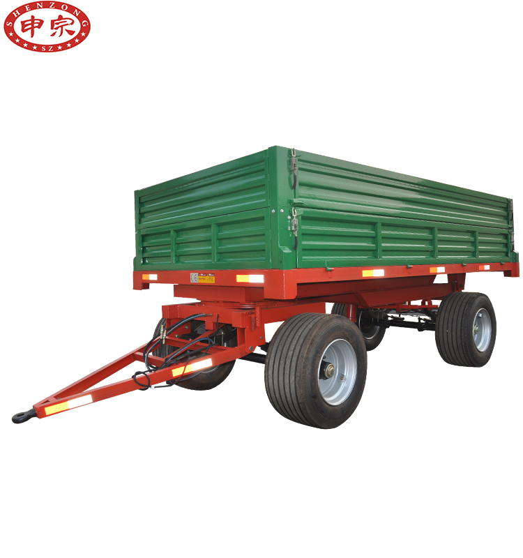 Сельское хозяйство, транспортировка, большая шина, двойная ось, фермерский трактор, самосвал