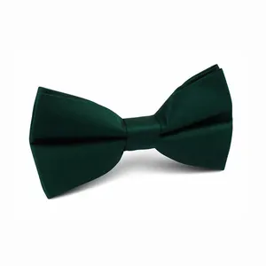 casual dark green distinctive silk bowties for gentleman