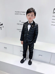 Vêtements 2 pièces en maille et coton pour enfants, nouveau costume, <span class=keywords><strong>pantalon</strong></span>, style monsieur, 2019 - Product Image 6