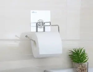 स्टेनलेस स्टील टॉयलेट पेपर रोल पेपर धारक ऊतक धारक चूषण कप के साथ