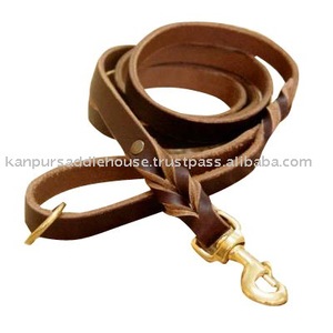 Laisses de chien en cuir indien. - Product Image 2