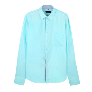 De manga larga de color sólido ropa casual camisas para hombres - Product Image 1