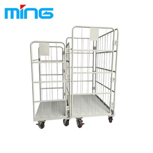 बिक्री के लिए लॉजिस्टिक रोल धातु अलमारियों दूध पिंजरे ट्रॉली - Product Image 2