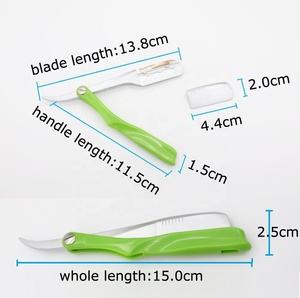 R2 piegante di <span class=keywords><strong>rasatura</strong></span> rasoio del <span class=keywords><strong>barbiere</strong></span> per da barba con manico in plastica - Product Image 4