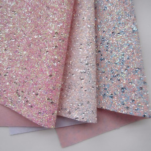 Wholesale A4 Size Chunky Glitter Fabric Sequin Faux <strong>Leather</strong> <strong>Sheets</strong> for Bags Hairbows Shoes Furniture Accessories Crafts - Product Image 4
