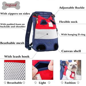 Tas <span class=keywords><strong>Carrier</strong></span> Hewan Peliharaan Modern Klasik, <span class=keywords><strong>Carrier</strong></span> Sepeda untuk Perjalanan Hewan Peliharaan, Ransel Kanvas Sisi Lembut yang Modis, <span class=keywords><strong>Carrier</strong></span> Nilon yang Nyaman untuk Kucing dan Anjing - Product Image 5