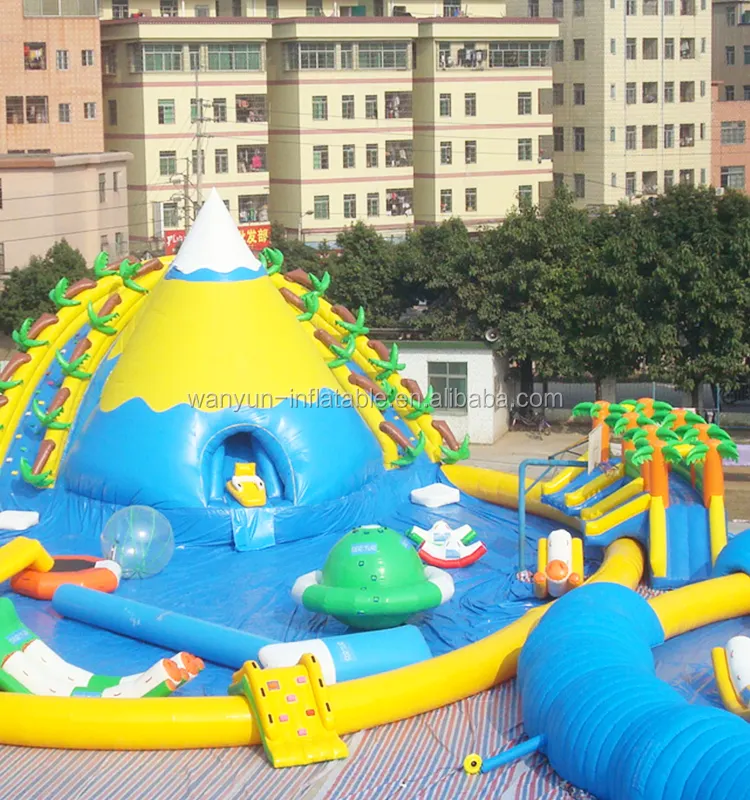 Giant Shark Theme Inflatable water park equipment inflatable water park play equipment for sale, giant inflatable water park