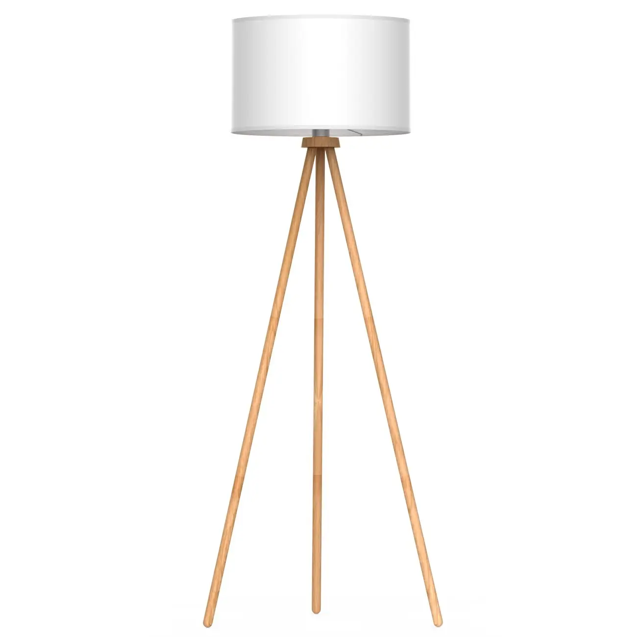 Lámparas de pie de trípode nórdico para sala de estar, dormitorio, moderno, de madera, diseño simple, eema