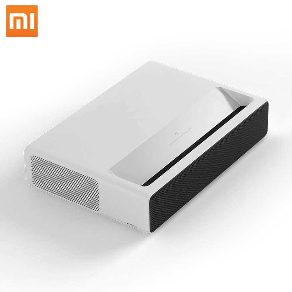 Xiaomi Ультра короткий Throw Android Full HD 1080P 3D лазерный DLP проектор с 1920*1080p родным разрешением 4000 люмен ИК-датчик
