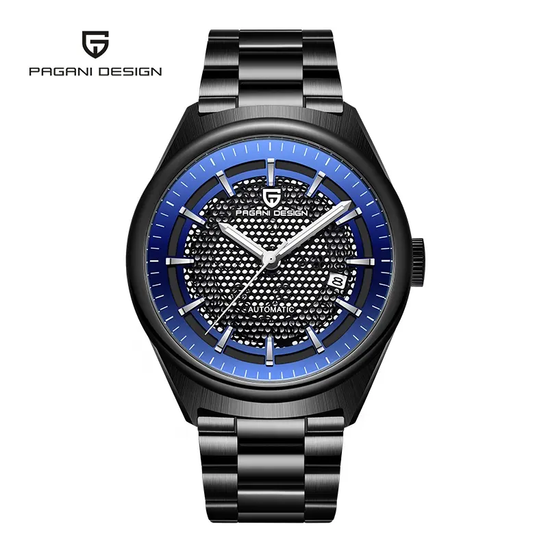 PAGANI Design Brand New Automatic Mechanical Watch Men Stainless Steel Business Gold Wristwatch Clock Man