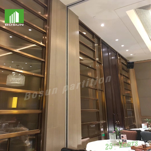 DIVISORIOS MÓVILES PARA SALA DE REUNIONES DE HOTEL DE 5 ESTRELLAS, PUERTA CORREDIZA, DIVISORIO MODERNO DE ALUMINIO CON AISLAMIENTO ACÚSTICO Y RESISTENTE AL FUEGO - Product Image 6