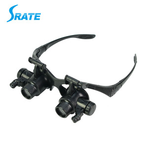 9892G8KX 2.5X-25X Verwisselbare Beugel Bril Horloge Reparatie Vergrootglas Eye Loep Met Led Licht - Product Image 3