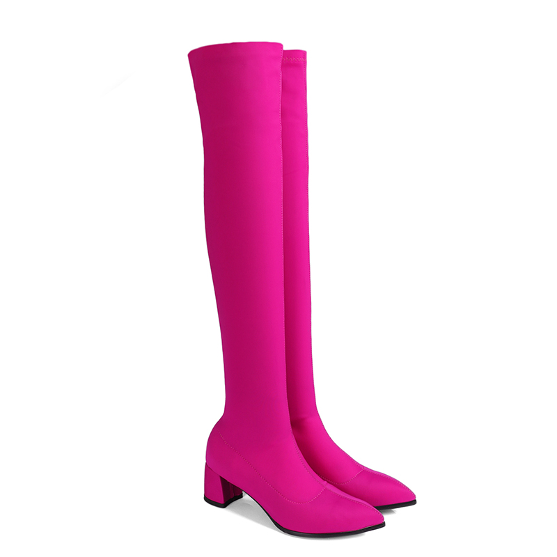 Botas altas de licra para mujer | FASHIOLA.es