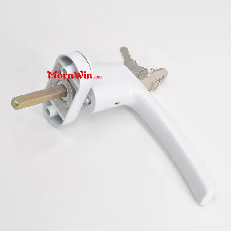 Window handle lock with brass keys for windows,Lockable Window Handle for Pvc Window