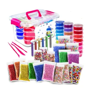 DIY Slime Supplier Making Kit Comes With Foam Balls Fishbowl Beads Glitter Fruit Slices Pearls For Kids DIY Toys