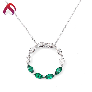 Proveedor Profesional ano Esmeralda collar de la joyería de la plata esterlina 925 - Product Image 6