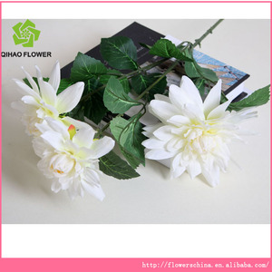 3 cabezas de pompón guirnalda de la flor artificial <span class=keywords><strong>para</strong></span> funeral decoración - Product Image 1