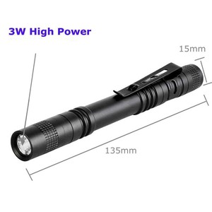 Kustom saku Mini lampu taktis pena obor Led medis aluminium klip dokter perawat senter untuk pemeriksaan