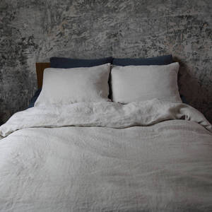 Bed <strong>Linen</strong> 100% Stone Washed French Flax Bedsheets / Bedding Set bed <strong>linen</strong> Sheet and Duvet Cover Set - Product Image 2