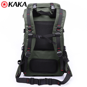 Kaká personalizado impermeable moda al aire libre del viaje del equipaje portátil bolsas mochila hombres con cremallera armario - Product Image 4