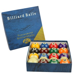 Juego <span class=keywords><strong>de</strong></span> <span class=keywords><strong>Bolas</strong></span> <span class=keywords><strong>de</strong></span> <span class=keywords><strong>Billar</strong></span> <span class=keywords><strong>de</strong></span> Resina Baratas <span class=keywords><strong>de</strong></span> Taiwán, 52.5 mm, 8 <span class=keywords><strong>Bolas</strong></span>, Personalizadas con Logotipo, 3A, con Puntos Rojos - Product Image 2