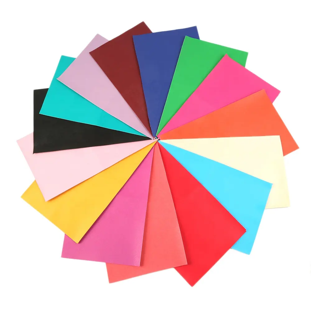 High Quality Plain Colorful Synthetic Leather Sheets Set For Craft 15pcs/set 81593