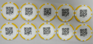 กำหนดเองทำชิปโป๊กเกอร์ออกแบบของคุณด้วยหรือรหัสหรือหมายเลขชุด - Product Image 4