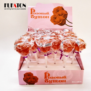 Hermosa 3d Rosa rojo caramelo lollipop <span class=keywords><strong>candy</strong></span> para San Valentín - Product Image 3