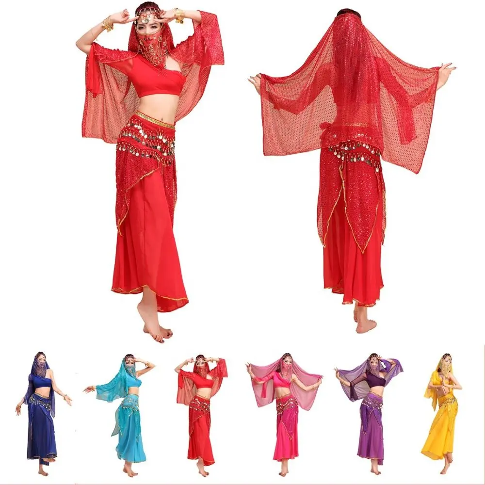 Kostum Sequin Pertunjukan Tari Perut Bestdance Pakaian Tari Panggung Karnaval India