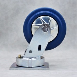 SS Kingpinless Blue Elastic Rubber Caster mit Staubs chutz 4 5 6 8 Zoll