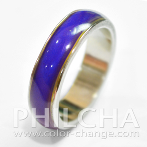 Bague classique qui Change de couleur, unie, d'humeur, avec bracelet étroit ou large - Product Image 4