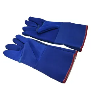 Blau tig mig fabrik preis gute qualität schweißen handschuhe für verkauf