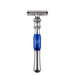 Titan metal kolu çift güvenlik jilet tıraş kiti erkek bakım tıraş bıçağı - Product Image 1