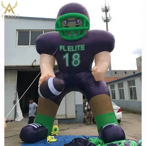 Figura de equipe do clube personalizada inflável, balão de jogo de beisebol, gigante de jogador de rugby, decoração de eventos