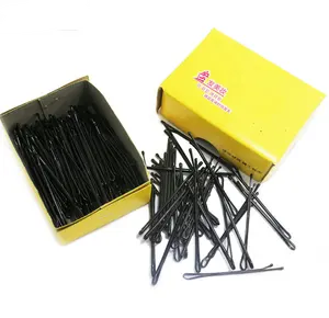 150 unids/caja accesorios del pelo negro del pelo de Metal Bobby pines peluquería Bobby Pins mujeres horquilla