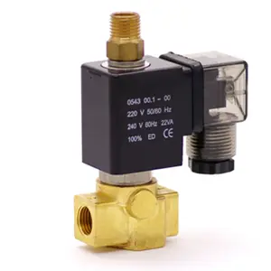 Válvula solenoide pv 1/4 "1/8" 3 vias