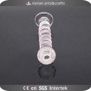 Dildo en verre vibrant fait à la main qui s'illumine - Product Image 4