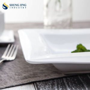 Placas Del Cargador barato Profunda Que Sirve <span class=keywords><strong>Platos</strong></span> de Porcelana Blanca Plato de Sopa - Product Image 4