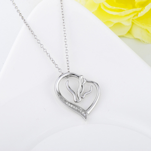<span class=keywords><strong>Cavallo</strong></span> Commercio All'ingrosso Della <span class=keywords><strong>Collana</strong></span> 925 Sterling Silver Testa di <span class=keywords><strong>Cavallo</strong></span> Del Pendente Del Cuore Della <span class=keywords><strong>Collana</strong></span> - Product Image 4
