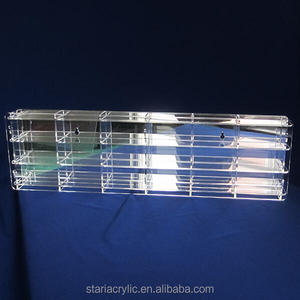 Espositore da Parete Rimovibile con 18 Scomparti in Acrilico per Modellini <span class=keywords><strong>Auto</strong></span> con Retro a Specchio, Vetrina per Modellini <span class=keywords><strong>Auto</strong></span> in Scala 1/64 - Product Image 1