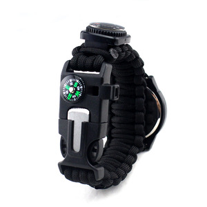 Kits de Reloj de Supervivencia para Exteriores que Incluyen Brújula de Paracord, Silbato y Línea de Pesca, Anzuelos de Pesca, Reloj de Supervivencia con Paracord - Product Image 6