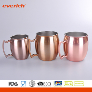 Profesional doble pared con aislamiento de acero inoxidable Acero inoxidable Moscú mula tazas de cobre - Product Image 4