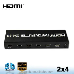 Divisor hdmi sem costura 2x4 com multivisão