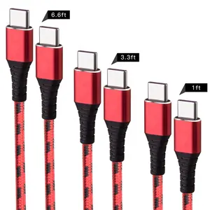 Innovative products 2018 phone charging usb type-c to type-c cable 5V 3A charger data line