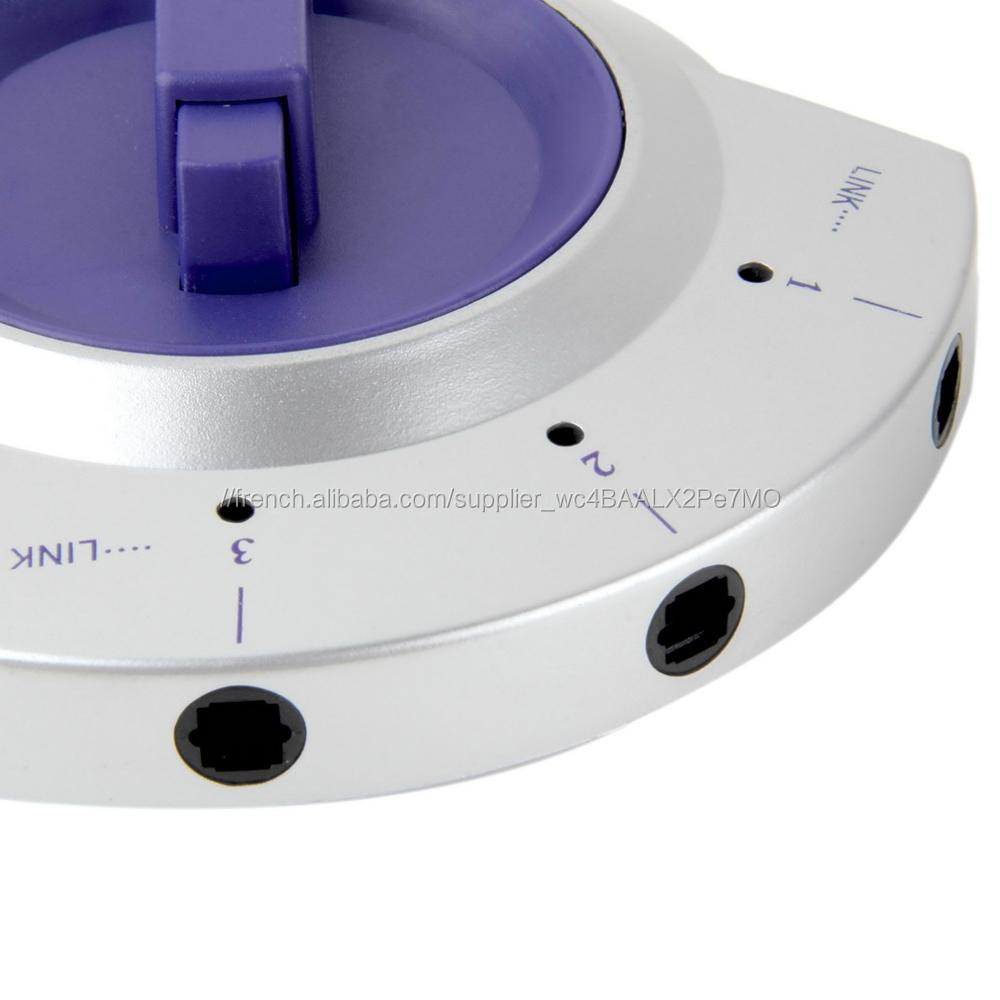 NEW Digital Audio Câble De Fiber Optique Adaptateur TOSlink 3 3-way Sélecteur Splitter