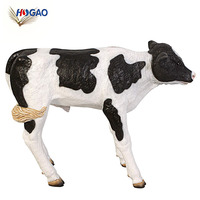 Estatua de vaca lechera de resina de diseño de alta calidad, escultura de vaca de tamaño real, venta al por mayor, China